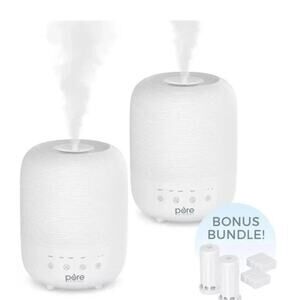Pure Enrichment HUME Sense Humidifier 2 Pack Top Fill Auto Shut Off Quiet